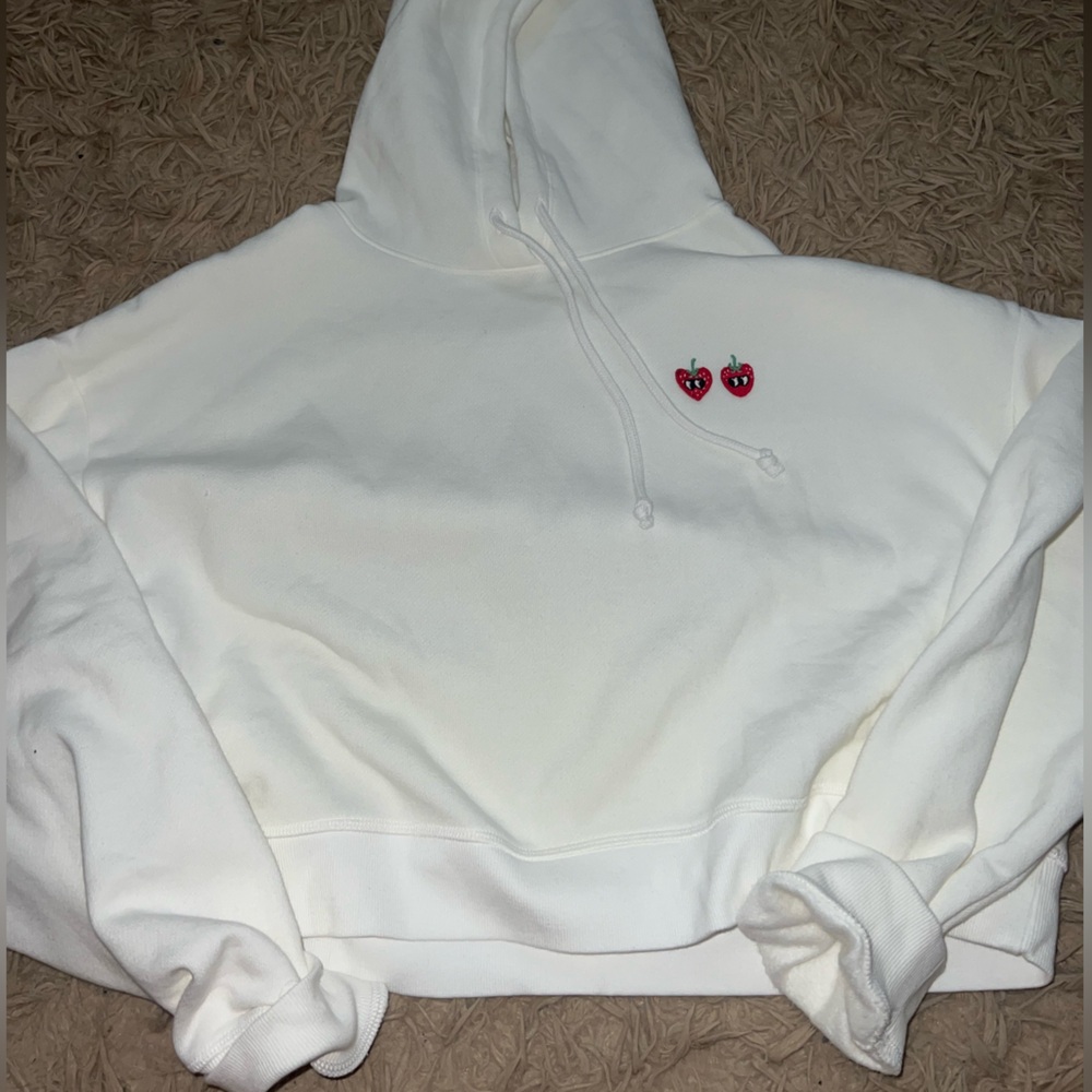 Victoria Secret Pink Cropped Hoodie